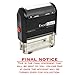 ExcelMark Final Notice Final Statement - Self Inking Bill Collection Stamp in Red Ink