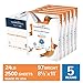 Hammermill Premium Multi-Purpose 24lb Copy Paper, 8.5 x 11, 5 Ream, 2,500 Sheets, Made in USA, Sustainably Sourced From American Family Tree Farms, 97 Bright, Acid Free, Printer Paper, 105810C primary
