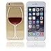 Neatday Iphone 6 Plus Case,Cute Red Wine Glass 3d Creative Design Hard Shell Liquid Flowing Dual Layer Hybrid Bumper Double Protection Clear Hard Back Case Cover For Iphone 6S Plus