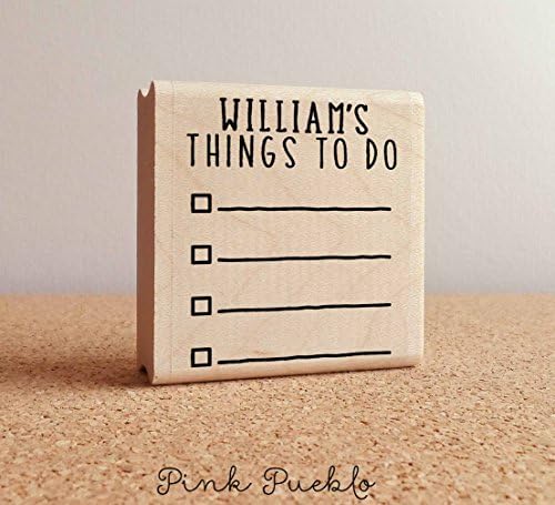 Personalized Planner Stamp, Personalized To Do List Rubber Stamp