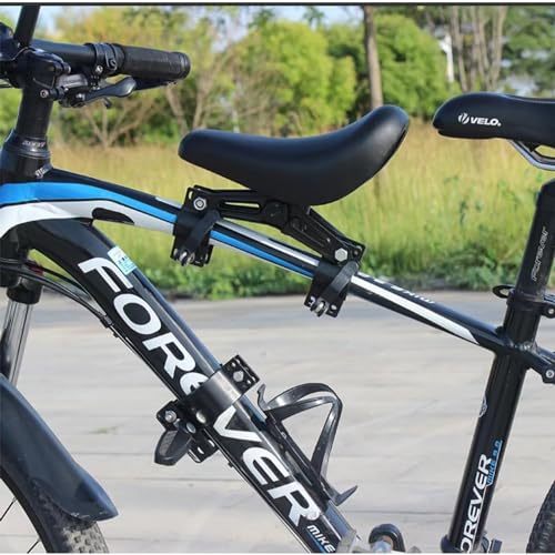 TERRIFI Kids Bike Seat with Handlebar, Detachable Front Mounted Bicycle Seat for Kids, Handlebars & Foot Pedals Set, Toddler Bike Seat Attachment for Adult Bike, Suitable for MTB and City Bicycles