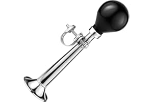 9 Inch Retro Metal Bike Horn Loud Sound Easy Install Universal for Bicycle Golf Cart Scooter Adults Kids Commuters Delivery D