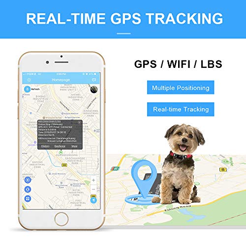 BARTUN Pet GPS Tracker, Real-Time Tracking Collar Device Included SIM Card - Thumbnail 2