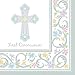 Amscan Party Supplies First Communion Beverage Napkins, 36 Ct, White
