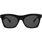 Bottega Veneta Square/Rectangle Sunglasses Black Black Grey Luxury Eyewear Made In Japan Acetate Frame Designer Fashion for Everyday Luxury