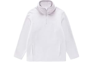 UNACOO Kids Boy's and Girl's Neck-Zip Warm and Cozy Polar Fleece Jacket with Hight Collar (Age 3-12 Years)
