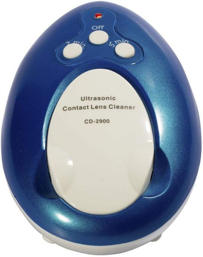 XIAO J Ultrasonic Cleaning Machine for Contact Lenses, Ultra-Mini Portable Compact Design 2 Minutes / 5 Minutes Setting 8ml Capacity, ultrasonic fine corneal Mirror Mirror Cleaner (Color : Blue)