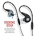 MEE audio M7P Secure-Fit Sports In-Ear Headphones with Mic, Remote, and Universal Volume Control (Black)