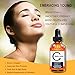 Youngfocus vitamin c skin serum facial serum hyaluronic acid organic anti aging face serum with vitamin e boost collagen fade sun age spots brightening improved skin firming 1 fl oz