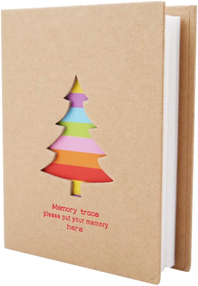 Yinew Rainbow Color Cartoon Photo Album 100 Photos Memories Design Holds 100 Pockets Scrapbook Family Memories Baby Albums,5#