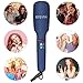 Hair Straightener Brush Ionic IEFEVIVI 2-in-1 Enhanced Straightening Brush Anti-Scald Feature Auto Temperature Lock and Auto-Off Function MCH Fast Heating Brush Straightener for Women Ceramic Blue