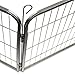 Wire Pen Dog Fence Playpen - Pet Dogs & Cats Outdoor Exercise Pens - Tube Gate w/Door - (8 Panel / 30 Square Feet Play Yard) Heavy Duty Portable Folding Metal Animal Cage Corral - 40