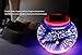 Color Changing Solar Powered Glass Ball Garden Lights, Aukora Solar Table Lights Waterproof Solar Led Night Light for Garden, Patio, Party, Yard, Outdoor/Indoor Decorations, Ideal Gift(Star Pattern)