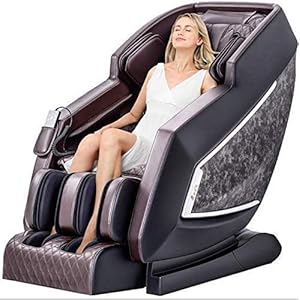 Cacoffay 3D Professional Relax Massage Chair Recliner, Shiatsu Armchair with Intelligent Control, 6 Different Methods of Massage