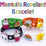 Premium Essential Oils Mosquito Repellent Charm Bracelet. 100% NATURAL. DEET-FREE and Highly Effective! Comes in Variety of Colors Safe for Children of All Ages.