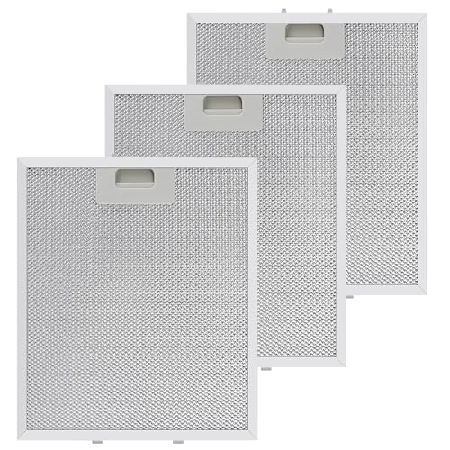 Updated W10169961A Range Hood Filter Replacement (3PCS) by Techecook, 5-Layer Aluminum Mesh