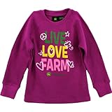 John Deere “Live, Love, Farm” Fucshia Thermal T-Shirt 4-6X (4)