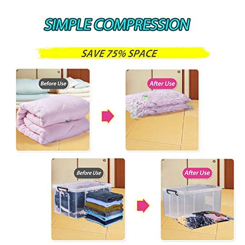 Opaza Vacuum Storage Bags, Airtight Space Compression Bags for Clothing