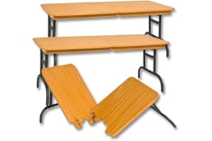 FIGURES TOY COMPANY Set of 3 Brown Breakable Tables for Wrestling Action Figures