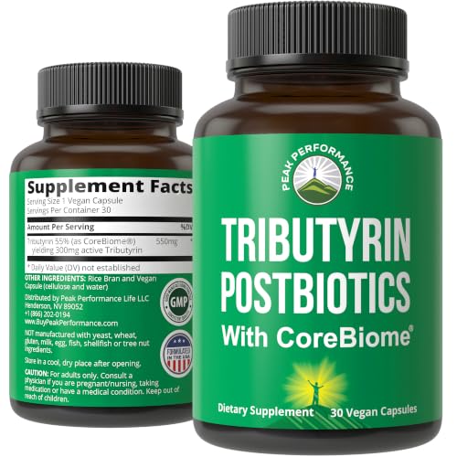 CoreBiome Tributyrin Postbiotic Supplement Clinically Tested for Gut Health
