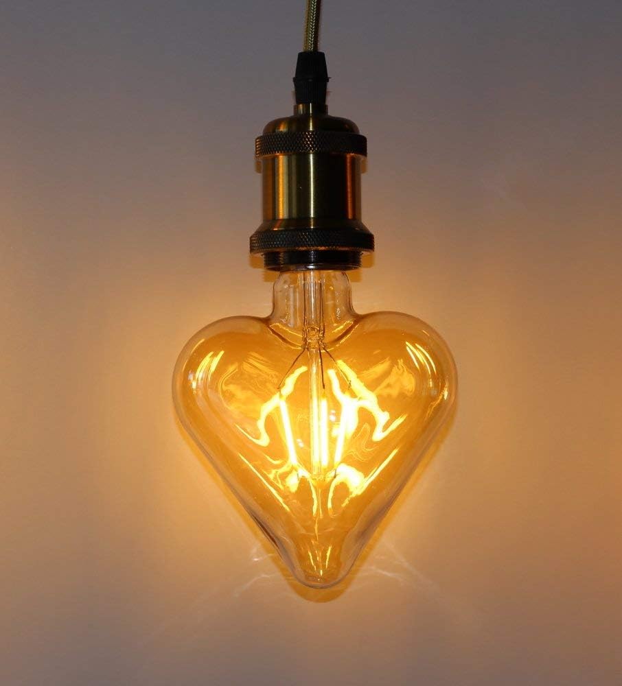 LED 4W E27 Filament Bulbs, Vintage LED Lighting 4W Edison Hot 3000K Heart, Lemon Tree - Image 3