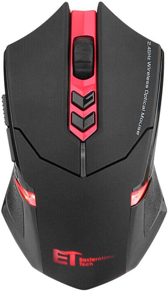 ET X08 2000DPI Adjustable 2.4G Wireless Professional Gaming Mouse Red