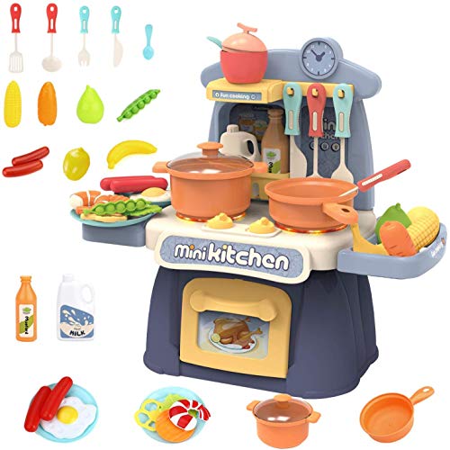 Superele Mini kitchen set Kids Cooking Toys Children Kitchen Playset
