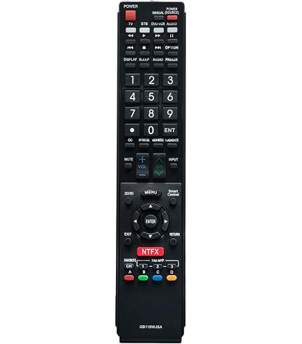 ALLIMITY Telecomando Sostitutivo Per TV Sharp Aquos – Compatibile Con LC-80LE858E, LC-60UD20E E Molti Altri