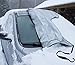 SnowOFF Camo Print Car Windshield Snow Cover Automotive Hood Covers Sun Shade Protector - Windproof Straps, Wings, Suction Cups, Magnets - Bonus Demist Cloth + Blanket - Winter Ice Rain Frost Guard