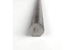 ONLINE METALS 6Al-4V Titanium Round Bar, Unpolished (Mill) Finish, AMS 4928, MIL T-9047, 0.25" Diameter, 24" Length, OnlineMetals