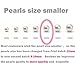 Amelery Pearl Necklace Simulated Pendant Pearl 9-10mm 925 Sterling Silver Chain 18'' Necklaces Jewelry for Women