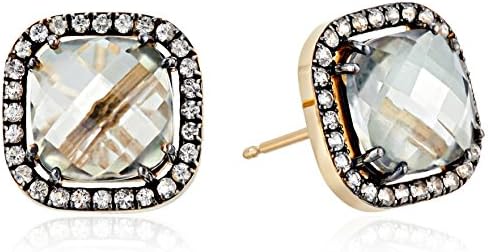 Kalan by Suzanne Kalan 14k Gold Green Envy Topaz Post Earrings