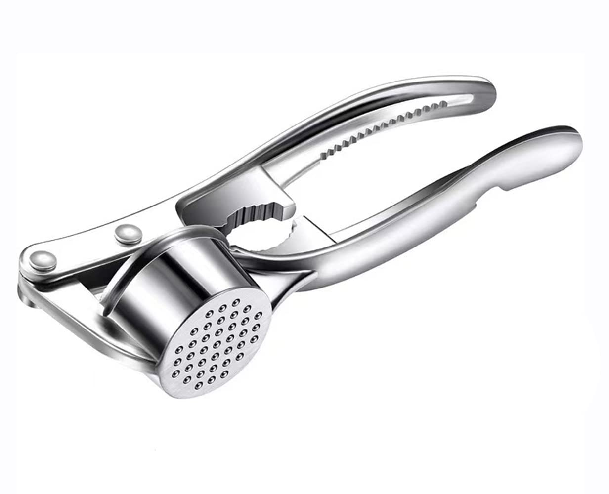 Squeezer，Stainless Garlic Crusher Press，Easy Use Garlic Chopper No Need to Peel Easy to Clean.