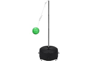 GADFISH Portable Tetherball Set with Ball and Rope, Adjustable Height Rack with Water Bag Base, Suitable for Adults & Kids Pl