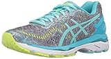 ASICS Women's Gel-Kayano 23 Running Shoe, Shark/Aruba Blue/Aquarium, 9 M US