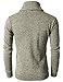 H2H Men's Shawl Neck Pullover Sweater Ribbed V Neck Dress Sweater Ivory US S/Asia M (KMOSWL036)