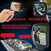 270?? Adjustable Backseats Blind Spot Mirror, Ampper Silicone Cover 3M Adhesive and Magnetic Swivel with Acrylic Lens, Square Convex Mirror for Rear Seat Blind Spot Check (Pack of 2)
