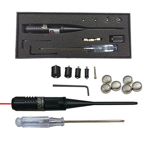 Pinty Red Laser Bore Sight Kit for .22 to .50 Caliber, Red Dot