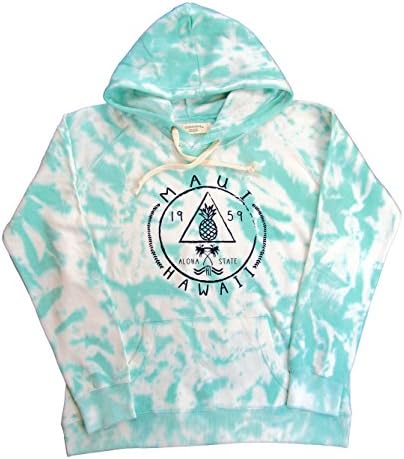 Maui Clothing Tie Dye "Maui" Pineapple Hoodie (Mint, Small)