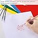 Caydo 5 Pieces Transfer Paper with Embossing Stylus, Water-Soluble Pens, Carbon Tracing Paper on Cross Stitch Cloth, Canvas, Wood for Home Sewing Paint Kit