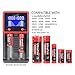 UltraFire Universal Battery Charger,H2,Portable Travel Speedy smart charger for 12.V/3.7V Rechargeable Batteries,1000mA Fast Car charger Powered 18650 charger for AA/AAA Li-Lon NiMH C CR123A and More