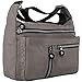Zbeibei Women's Nylon Shoulder Bags Crossbody Messenger Bags Casual Travel Handbag (Dark Beige)