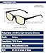 DUCO Blue Light Glasses for Men Women Ray Blocking Computer Gaming with Amber Lens 8016