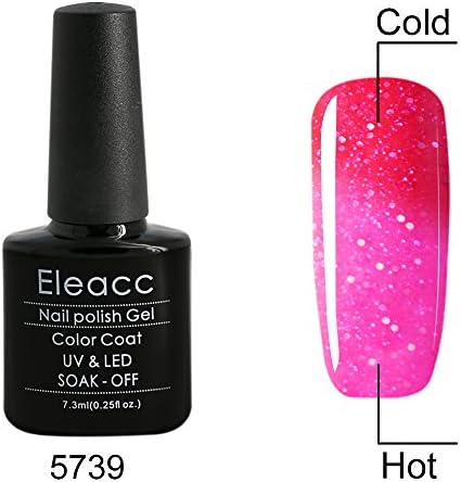 Eleacc Temperature Changing Colour Nail Lacquers Soak Off UV LED Gel Polish Gelpolish 7.3ml (5739)