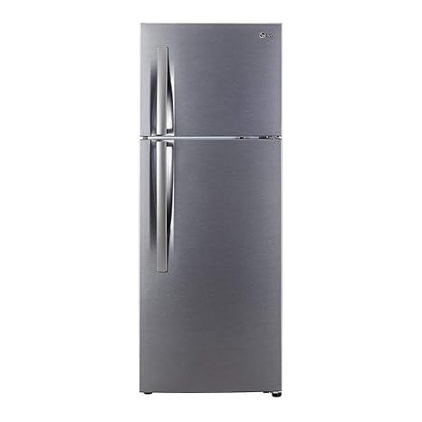 LG 284 L 2 Star Inverter Frost-Free Doube-Door Refrigerator (GL-C302KDSY, Dazzle Steel)