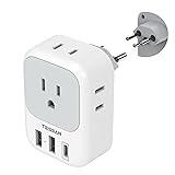 TESSAN Switzerland Power Adapter, Swiss Travel