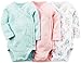 Carter's Baby Girls' 3 Pack Side Snap Bodysuits (Baby)