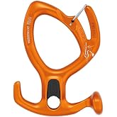 Petzl PIRANA Guide Adjustable Friction Descender for Canyoning (Orange)