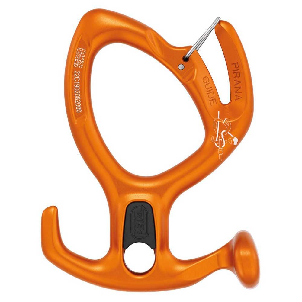 Petzl, Pirana Guide, Adjustable Clutch Discretion With Spur And Locking Asola For Torrentism, Orange, U, Unisex Adult
