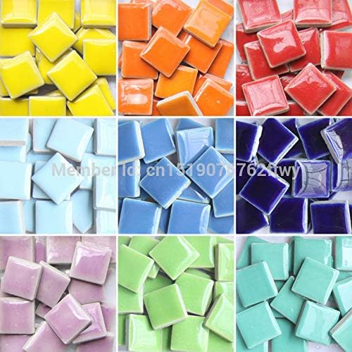 Honic Bunte Keramik Mosaik Fliesen 200 Stuck Naturliche Dekorative Steine Und Mineralien Vase Bonsai Garten Decor Platz Marmormosaik Craft Amazon De Kuche Haushalt